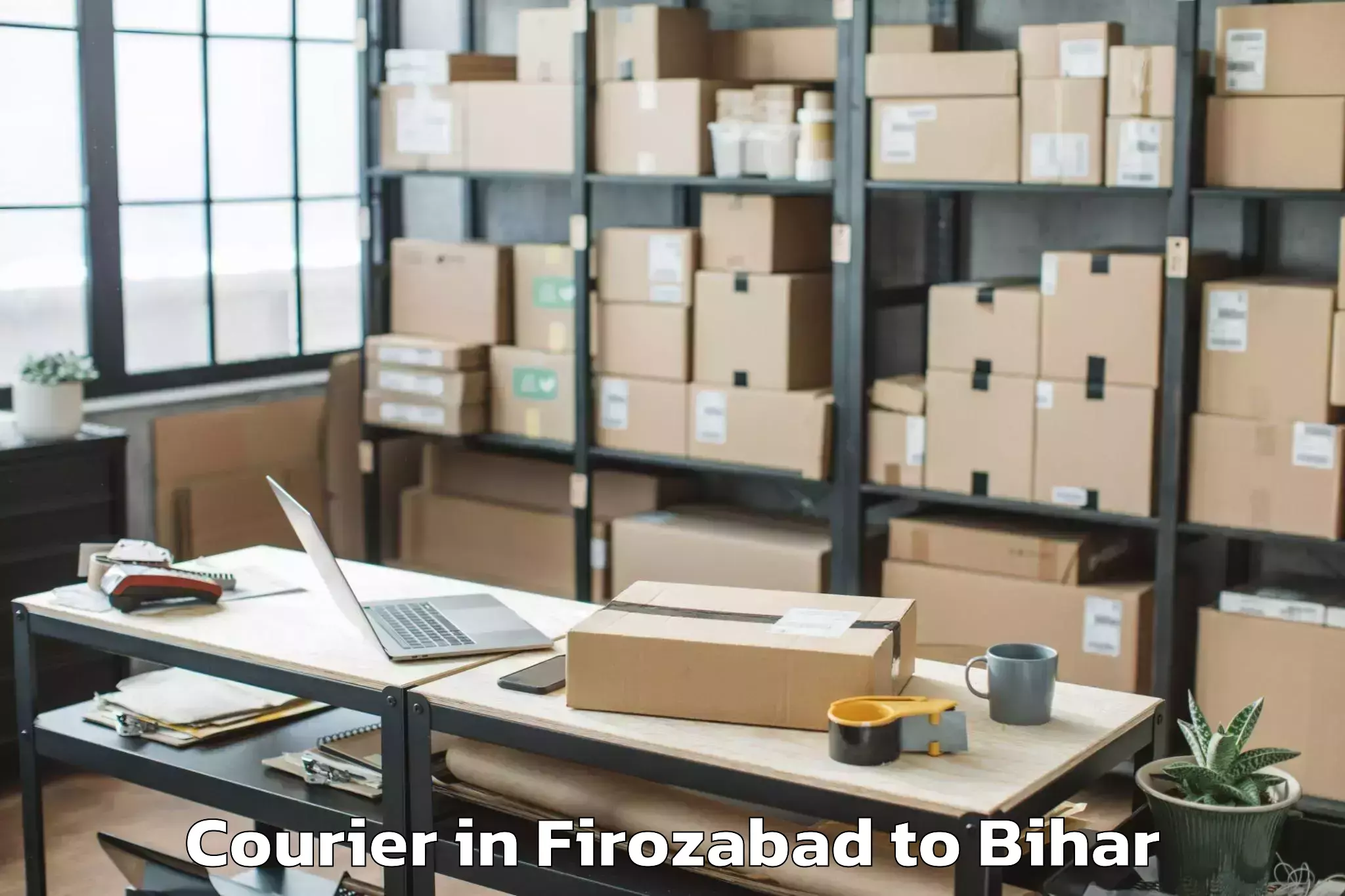 Book Your Firozabad to Pupri Courier Today